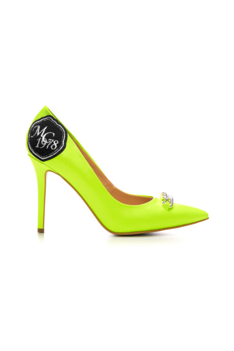 Cindy neon yellow pumps
